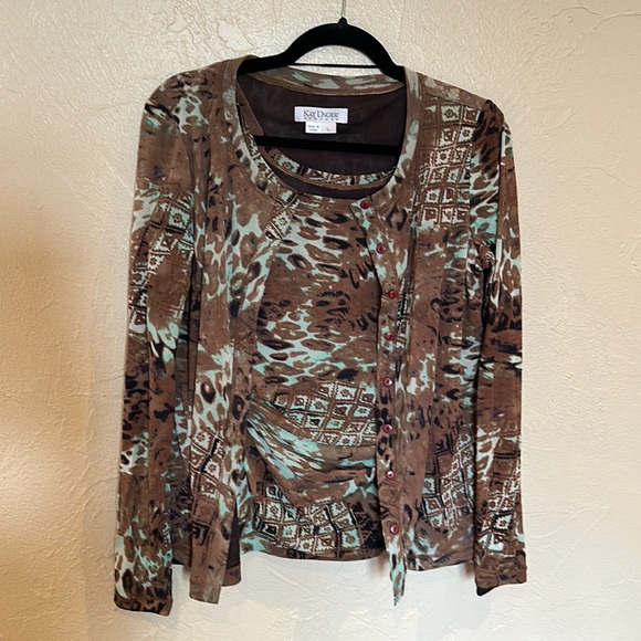 Kay Unger 2 piece jacket and vest set - Picture 1 of 8